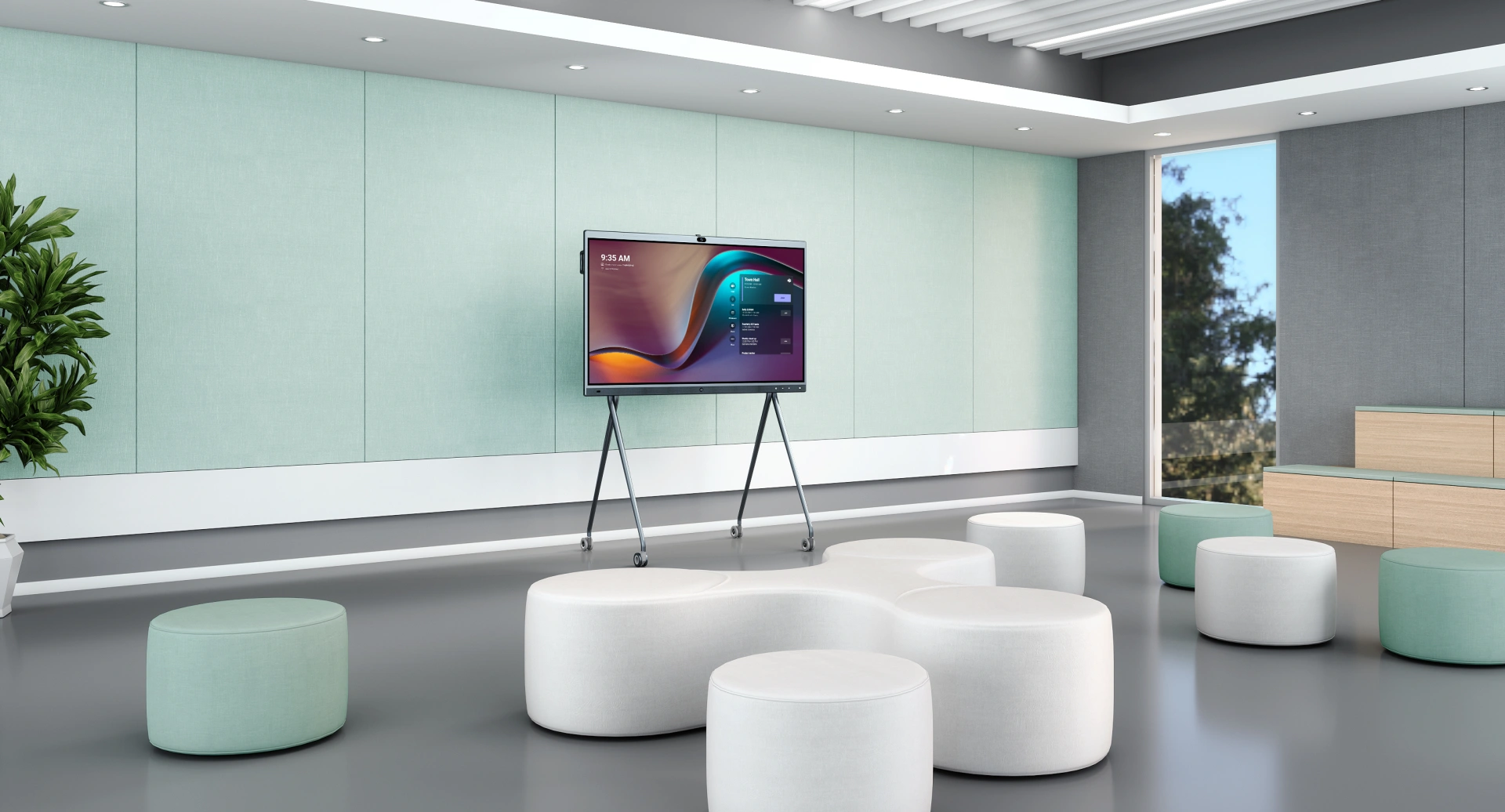 Interactive Whiteboard for Open Space